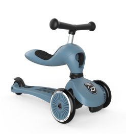 velosipēdi Scoot and Ride Highwaykick 1 / Steel blue (2in1)